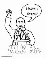 Luther Martin King Coloring Pages Dream Speech Printable Drawing History Color Printables Mlk Jr Print Quotes Getcolorings Homeschool Volume Getdrawings sketch template