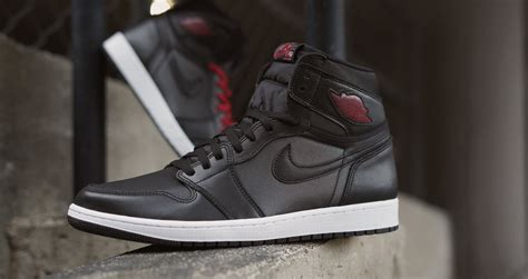 sneakers release air jordan retro 1 high og “black satin” black red