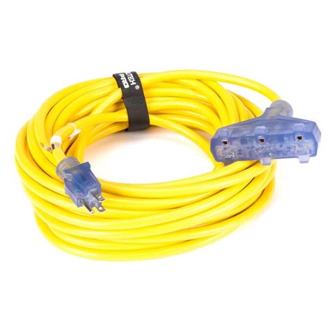 utilitech pro utilitech pro  ft   prong sjtw heavy duty lighted extension cord