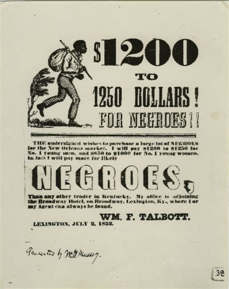 Unbelievable American Slave Sale And Auction Ads From The