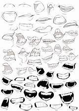 Drawing Mouth Expressions Mouths Sketches Concept Drawingref sketch template