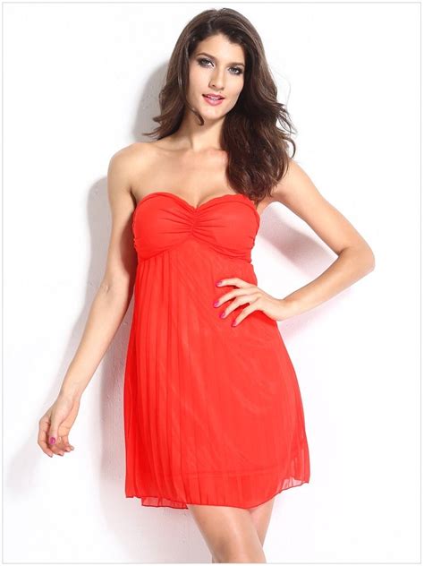 cheap sexy sleeveless short orange cocktail dress online store for
