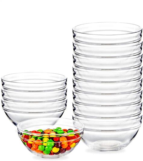 15 Pack Glass Ramekins Bowls 3 5 In Mini Glass Bowls For Kitchen Prep