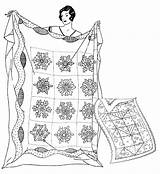 Motifs Quilt Coloring Various Pages Beautiful sketch template