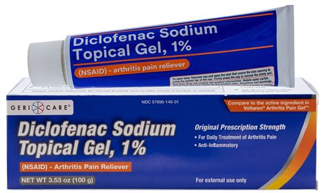 topical arthritis pain relief gel diclofenac sodium  nsaid