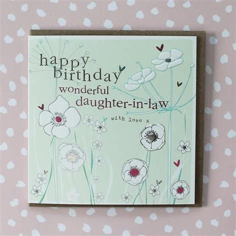 daughter  law birthday card birthday card  daughter  etsy