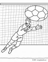 Futbol Portero Gardien Fútbol Colorier Coloriages Hellokids Niños Jugadores Futbolistas Gar Jumping sketch template