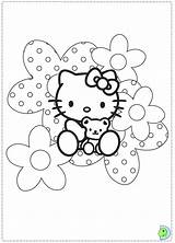 Coloring Dinokids Kitty Hello Close sketch template