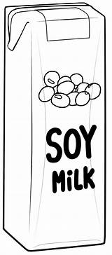 Milk Soy Carton Print Kids sketch template