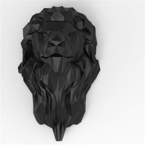 download 3d printer model low poly lion ・ cults