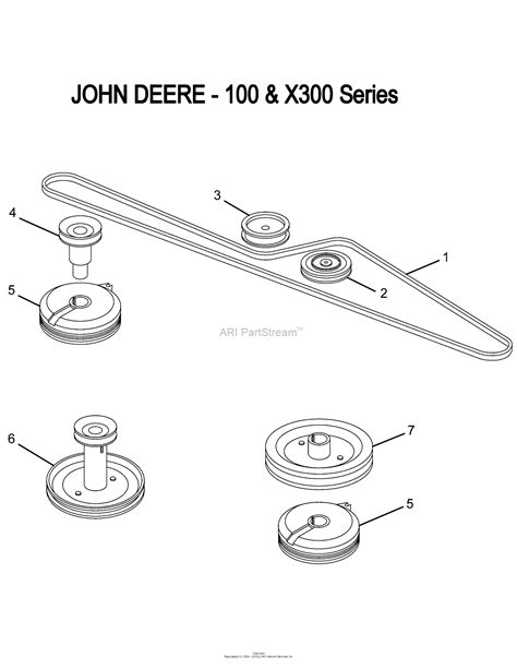 oregon john deere parts diagram  john deere   series drive belts idlers clutches