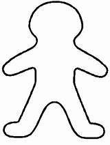 Blank Person Clip sketch template