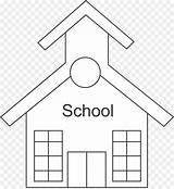 Schoolhouse Putih Mewarnai Coloring Hitam Lingkungan Branco Buku Kisspng Silhouette 2025 2191 sketch template