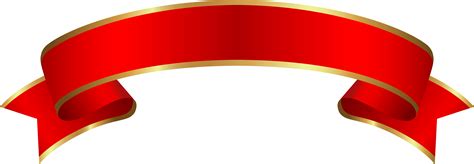 clipart  banners transparent circle red  gold ribbon banner