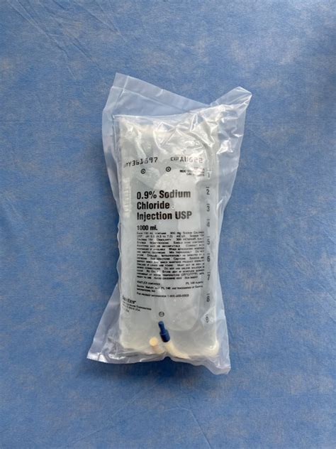 iv fluid bag   sodium chloride normal saline injection ml  bf medical