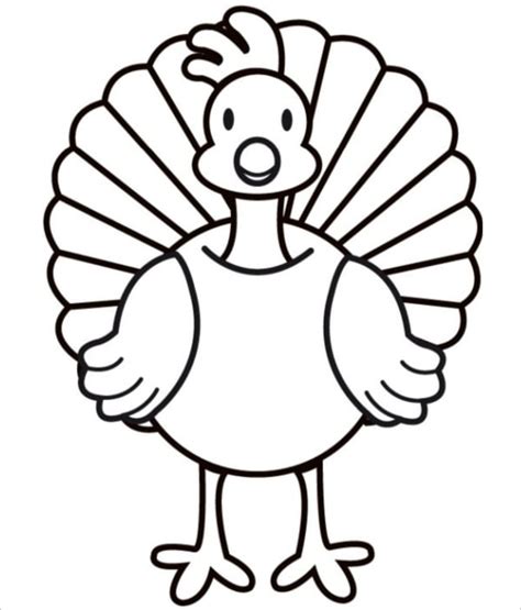 turkey shape templates coloring pages    premium
