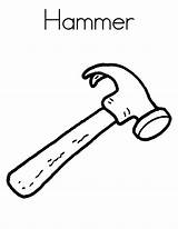 Hammer Coloring Pages Designlooter 776px 83kb sketch template