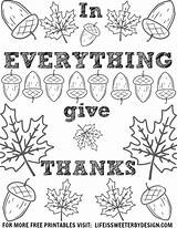 Coloring Thanksgiving Thankful sketch template