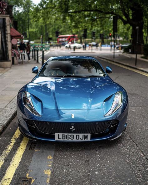 ferrari  superfast painted  blu abu dhabi photo