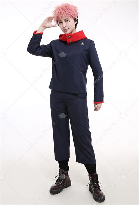 costume de yuji itadori jujutsu kaisen cosplay uniforme  vendre