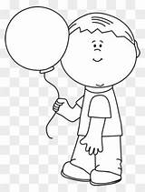 Boy Holding Clipart Balloons Clipground sketch template