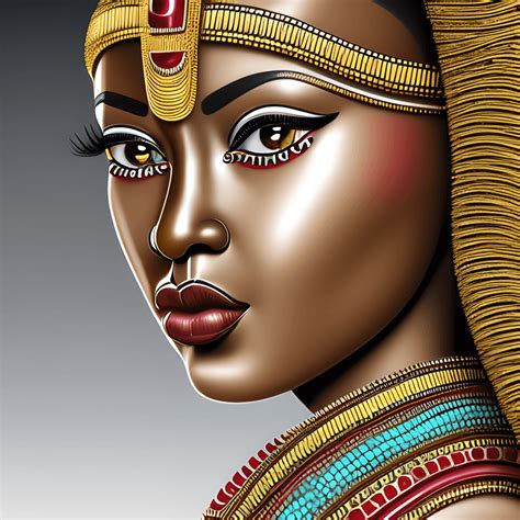 3d african egyptian cleopatra queen · creative fabrica