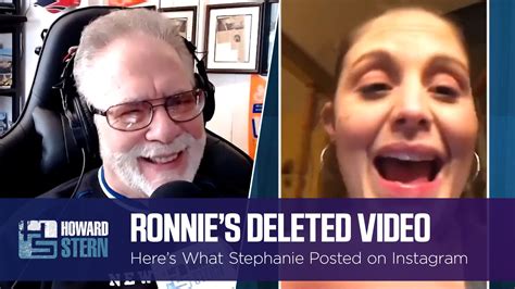 why did ronnie want this video deleted from instagram “she was so f