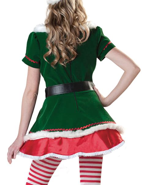 sexy elf santa claus christmas helper womens holiday honey winter costume