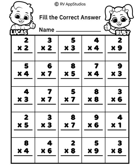 color  number multiplication  coloring pages  kids