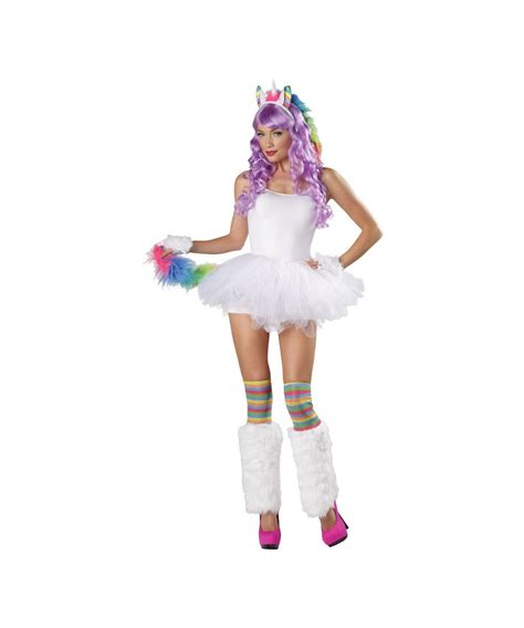 rainbow unicorn womens costume kit