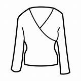 Blouse Coloring Long Pages Sleeve Para Blusa Dibujos Imagenes 為孩子的色頁 sketch template