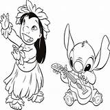 Stitch Lilo Coloring Pages Disney Dessin Ohana Printable Colorier Coloriage Imprimer Print Drawing Color Guitar Playing Getdrawings Colouring Getcolorings Elvis sketch template