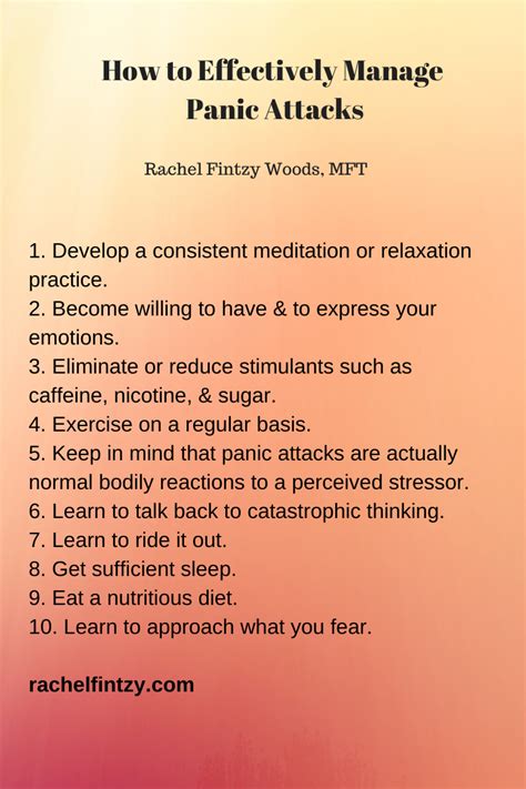 effectively manage panic attacks rachel fintzy woods