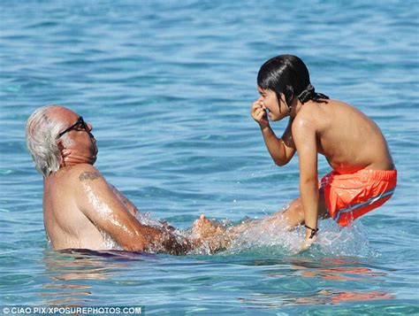 Flavio Briatore Holidays In Sardinia With Bikini Clad Wife