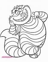 Cheshire Wonderland Wunderland Malvorlagen Druckbare Caterpillar Dinah Disneyclips Effortfulg Designlooter sketch template
