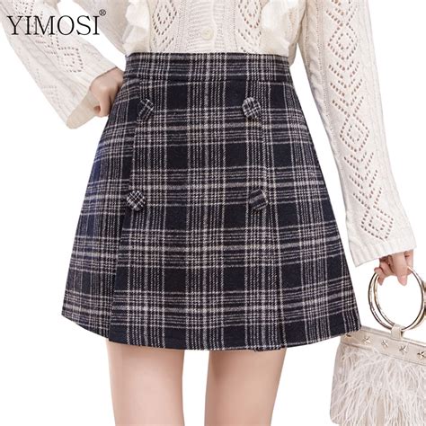 New 2019 Spring Autumn Women Vintage Short Skirt Ladies