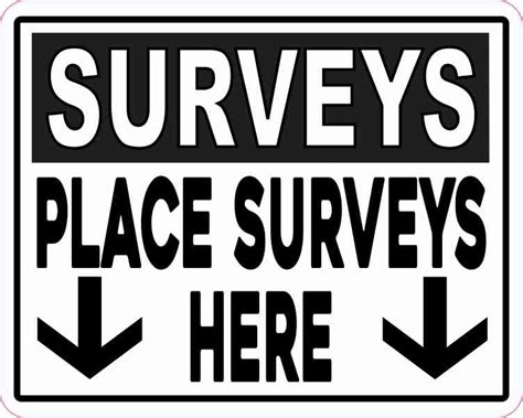 place surveys  sticker