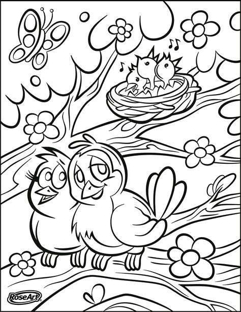 happy spring roseart spring coloring sheets spring coloring pages