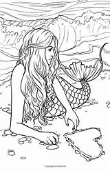 Coloring Pages Selina Fenech Mermaid Mermaids Artist Colouring sketch template