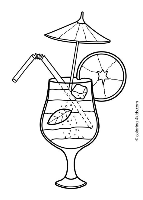 drink coloring pages coloring home