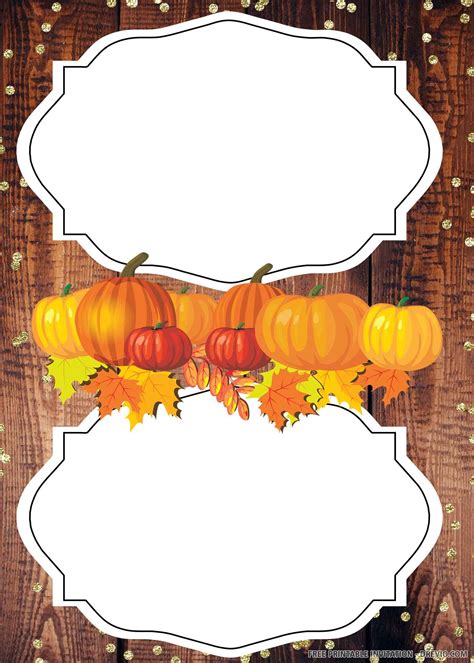 printable pumpkin fall harvest birthday invitation template