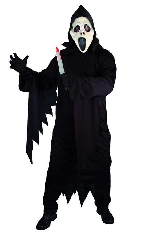 Adult Screamer Gown And Mask Costume Uk