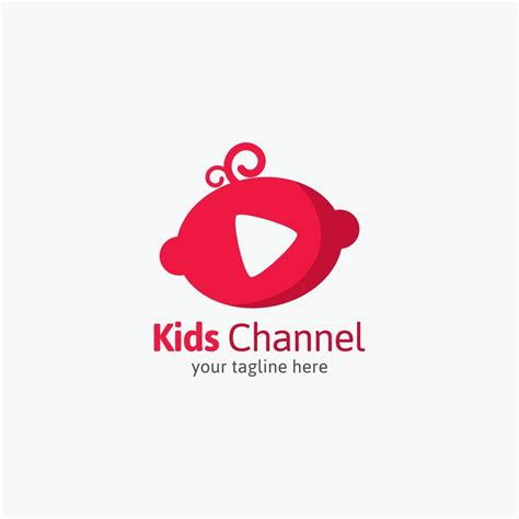 kids channel logo vector design illustration  vector art  vecteezy