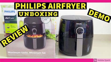 philips airfryer twin turbostar hd unboxing demo review healthy lifestyle youtube