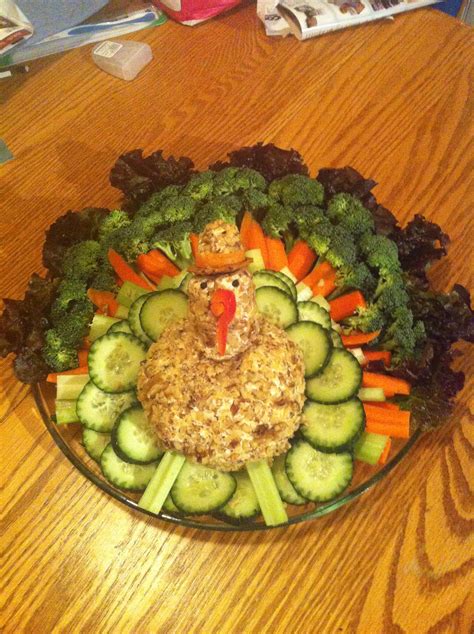 Turkey Veggie Tray Fun To Make And Your Guests Will Gobble It Up