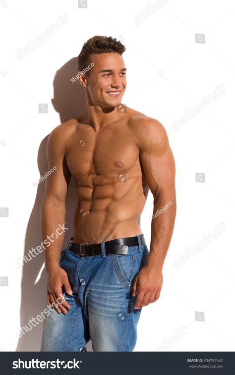 Sexy jeans model