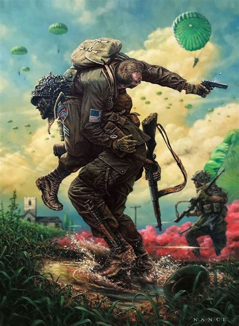 pin  robert royce  dday combat art military artwork military