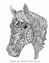Coloring Pages Book Horse Adult Mandala Colouring Style Printable Sheets Pet Custom 3d Books sketch template
