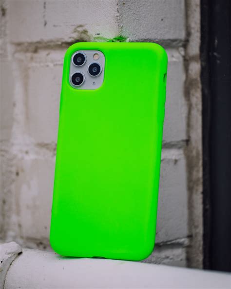 neon green silicone iphone case felony case