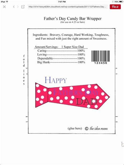 candy wrapper template awesome   printable candybar wrapper